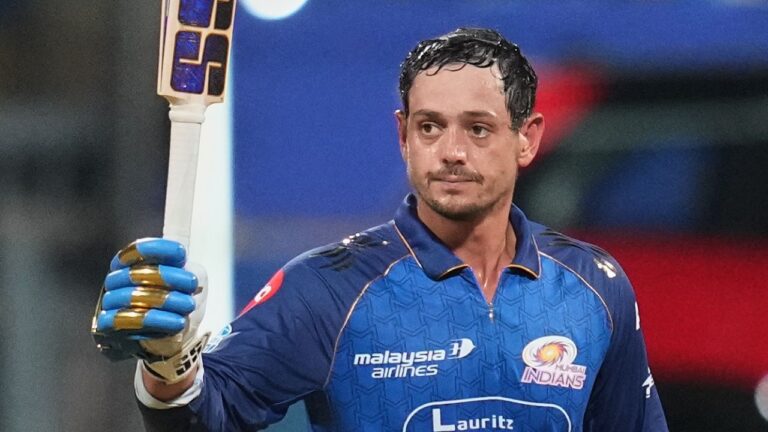 Quinton de Kock क्यों नहीं खेल रहे MI vs SRH मैच? जानिए चोट और प्लेइंग XI की पूरी जानकारी