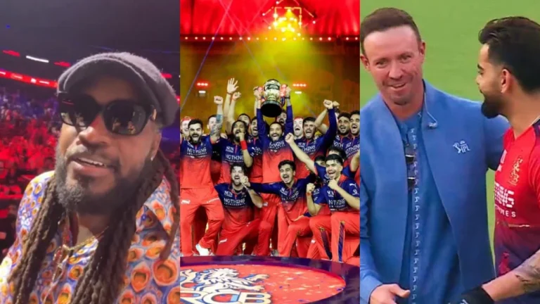AB de Villiers and Chris Gayle’s emotional reactions go viral after RCB’s historic title win